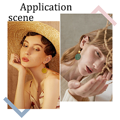 18 шт. 9-цветные подвески из непрозрачной смолы с имитацией плетения из ротанга&nbsp;RESI-PH0001-77