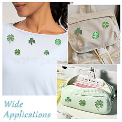 20 pieza de 5 estilos de broches de solapa de esmalte de aleación de trébol del Día de San Patricio para mochilas y ropa&nbsp;JEWB-CJ0003-65
