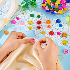 200 шт. 2 вида деревянных кнопок&nbsp;BUTT-TA0001-35