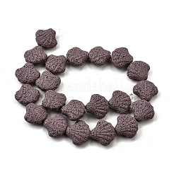 Нити бусин из окрашенной натуральной лавы&nbsp;G-A264-A04-01E