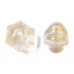 Perles de verre peintes par pulvérisation transparent&nbsp;GLAA-S190-005A-08