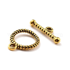 Застежки тоггл в тибетском стиле &nbsp;TIBEB-A0701-AG-LF