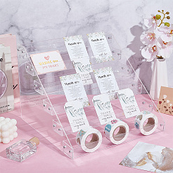 6-уровневые пластиковые подставки для скрапбукинга с клейкой лентой&nbsp;ODIS-WH0086-105