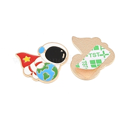 Cabochons en alliage émaillé d'astronautes spatiaux&nbsp;AL-CBA1A6F-07KCG-E