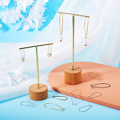 Латунные серьги-кольца серьги почек KK-TA0007-10