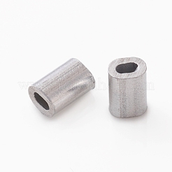 Crimpschlaufenhülsen aus Aluminium&nbsp;ALUM-WH0164-79S-A