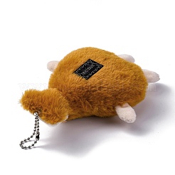 Милый мультяшный плюшевый тканевый кулон украшение HJEW-K048-01A