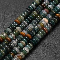 Природного индийского агата бисер нитей G-L635-A29-4x2mm