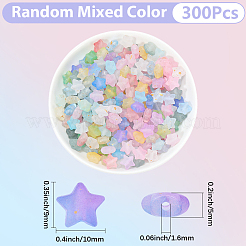 300 Stück mattierte Acrylperlen&nbsp;OACR-PA0001-71A