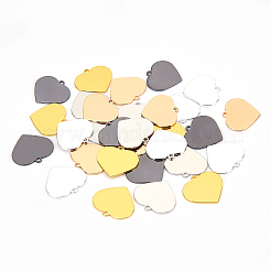 30шт 5 цветные латунные подвески KK-BC0001-71