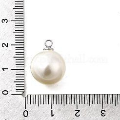 Подвески из АБС-пластика с жемчугом FIND-H052-01H-01P