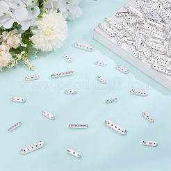 120 pz 4 stili di barre distanziatrici in lega di cristallo e strass&nbsp;FIND-ME0004-07S