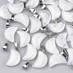 Лунные подвески из натурального кварца&nbsp;X-G-Q369-04