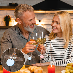 Подвески для бокалов из хирургической нержавеющей стали 316 AJEW-AB00180