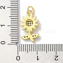 Стойки обшивки латунь микро проложить Циркон подвеску KK-Z039-10G