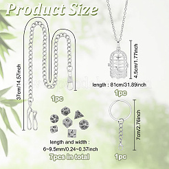 Ожерелье из латунной цепи с цепочкой из латунного кабеля&nbsp;SJEW-BC00001