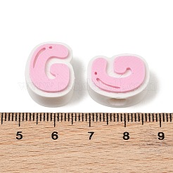 Perles européennes en plastique&nbsp;PL-CBA02CB-01G