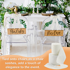 5 ярд хлопчатобумажных льняных лент с необработанными краями OCOR-WH0088-52B-01