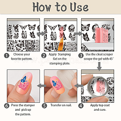 Шаблоны для нейл-арта из нержавеющей стали и пластика&nbsp;MRMJ-UN0001-014