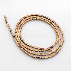 Electroplate non magnetici ematite sintetico fili di perline&nbsp;G-J212E-04