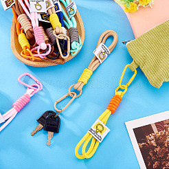 16шт. 8-цветный плетеный нейлоновый ремешок AJEW-TA0002-07