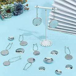 48 шт. 4 стиля серьги-кольца из нержавеющей стали 304&nbsp;EJEW-DR00001