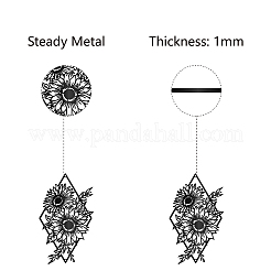 Украшение на стену из железа HJEW-WH0013-079