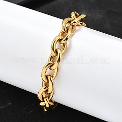 Браслеты-цепочки из нержавеющей стали 304 для женщин&nbsp;LS-BJEW-Q050-01C-G