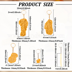 8 шт. 5 брелока для ключей с имитацией еды KEYC-FG0001-03