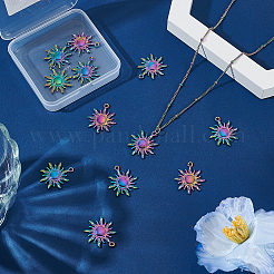 12шт радужные подвески из сплава&nbsp;FIND-LP0001-55