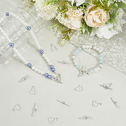 100 комплект застежек-тоглов из сплава в тибетском стиле&nbsp;TIBE-SP0001-27