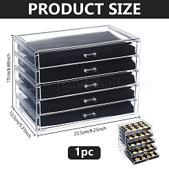 Boîtes de rangement en plastique à un seul niveau&nbsp;AJEW-WH0077-265B