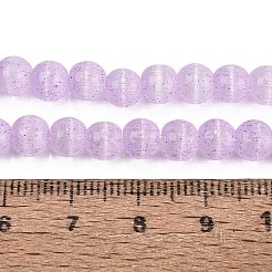 ガラス製の模造キャッツアイビーズの連  ラウンド  プラム  6~6.5mm  穴：0.9~1mm  約67~70個/連  14.57~15.16インチ（37~38.5cm）&nbsp;GLAA-N074-03A-04