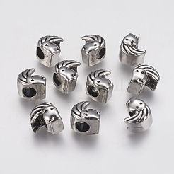 Ионное покрытие (ip) 304 нержавеющая сталь европейские бусины стразы оправы STAS-J022-007AS