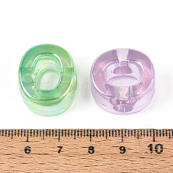 УФ-покрытие прозрачные акриловые европейские бусины OACR-M027-02O