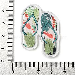 Подвески из прозрачного акрила с принтом на гавайскую тематику&nbsp;OACR-S045-02D