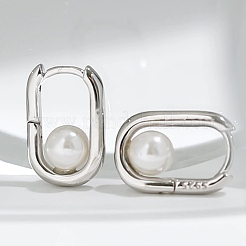 Модные серьги-кольца из стерлингового серебра s925 прямоугольной формы YL1493-2