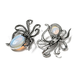 Брошь в виде осьминога с опалитом G-Z050-01H
