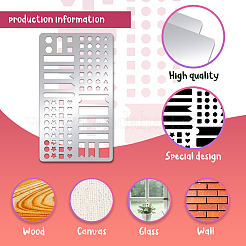 Трафареты для штампов из нержавеющей стали DIY-WH0242-261