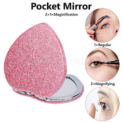 1 miroir pliable portable en ABS et verre&nbsp;AJEW-SP0001-60B