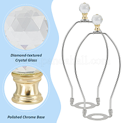 Стеклянные хрустальные светильники с цоколем с железной отделкой FIND-WH0148-176B