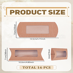 16 шт. бумажные подушечки для конфет с прямоугольным видимым окном&nbsp;CON-LP0001-09