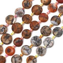 Природные пожары треск агат бисер нитей&nbsp;G-A306-A01-01