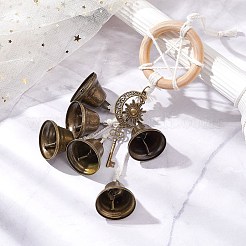 Железные колокольчики ведьм для дверной ручки для защиты HJEW-JM02207