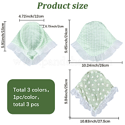 3 шт. 3 стиля кружевной тканевой повязки на голову для женщин&nbsp;OHAR-CY0001-18