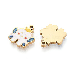 Подвески из нержавеющей стали 304 с эмалью&nbsp;STAS-T074-05G