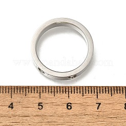 Кольца из нержавеющей стали 304 с кристаллами и стразами для женщин&nbsp;LS-RJEW-B120-02P