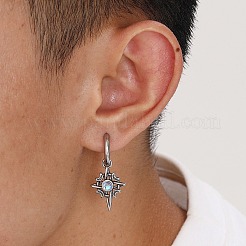 Pendientes de aro de acero inoxidable&nbsp;PW-WG7D364-01