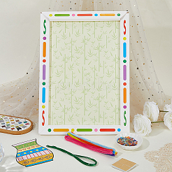 Kit fai da te per cornice per foto con bouquet di fiori e bottoni&nbsp;DIY-WH20001-72D