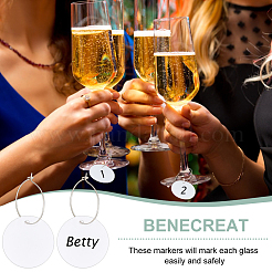 50 шт. акриловые круглые листовые подвески DIY-BC0014-03A